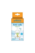 Dr. Brown's Natural Flow Anti-Colic Options+ Wide-Neck Baby Bottle, with Level P Slow Flow Nipple 60 ml