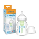 Dr. Brown's Natural Flow Anti-Colic Options+ Wide-Neck Baby Bottle, with Level 1 Slow Flow Nipple150 ml