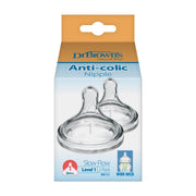 Dr. Brown's Natural Flow Wide-Neck Baby Bottle Silicone Nipple level 1