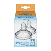 Dr. Brown's Natural Flow Wide-Neck Baby Bottle Silicone Nipple.level 2
