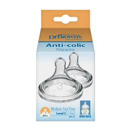 Dr. Brown's Natural Flow Wide-Neck Baby Bottle Silicone Nipple . level 3