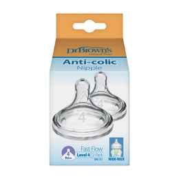 Dr. Brown's Natural Flow Wide-Neck Baby Bottle Silicone Nipple . level 4
