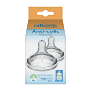 Dr. Brown's Natural Flow Wide-Neck Baby Bottle Silicone Nipple . y cut
