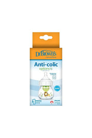 Dr. Brown's Natural Flow Anti-Colic Options+ Wide-Neck Baby Bottle, with Level P Slow Flow Nipple 60 ml