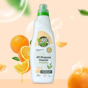 Just Green Organic Orange Oil All-Purpose Cleaner 1000ml, Rinse-Free Multi-Purpose Cleaner, Vegan Eco-Friendly, Non-Toxic Surface Cleaner, Recyclable Bottle