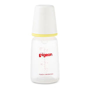 Pigeon Plastic Feeding Bottle 120 ml Transparent Cover Multi Colors