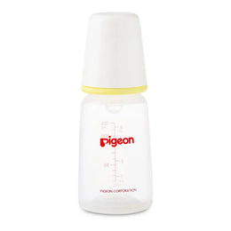Pigeon Plastic Feeding Bottle 120 ml Transparent Cover Multi Colors