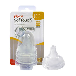 Pigeon Softouch Wide Nipple SS 2pc