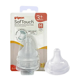 Pigeon Softouch Wide Nipple M 2pc
