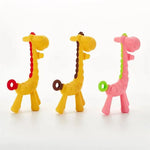 Silicone Giraffe Baby Teether – BPA-Free Soothing Teething Toy