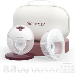 Momcozy All-in-one M5 Double Wearable Breast Pump, Cozy Red