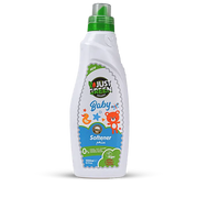 Just Green Organic Baby Fabric Softener - Allergen-Free Herbal Fabric Conditioner , Extra Gentle for Babies & Children, Safe for Coloured & White Clothes - 1000ml