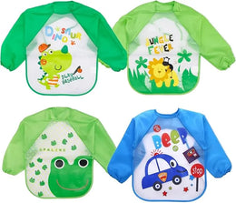 Baby Bibs with sleeve 4pcs