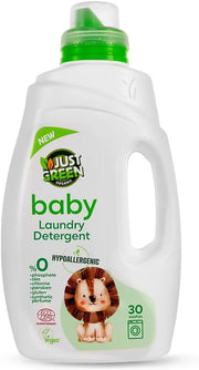 Just Green Baby Laundry Cleaner - Organic Herbal Liquid Detergent - Washing Liquid for Machine & Hand Use, Hypoallergenic, No Harmful Chemicals or Residues | 1500ml