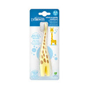 Dr. Brown's, Infant-to-Toddler Toothbrush, 0-3 Years, Yellow, Giraffe, 1 Toothbrush